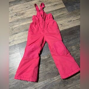 Faded Glory Pink Kids Overalls Snowsuit